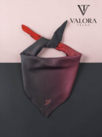005 Siyah Kırmızı Degrade Saten Bandana