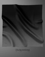 006 Siyah Gri Degrade Saten Bandana - Görsel 4