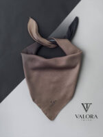007 Siyah Kahve Degrade Saten Bandana