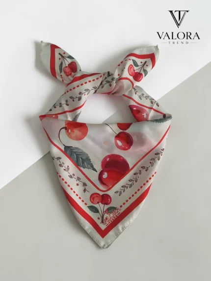 061 Kiraz Desenli Bandana