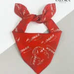 063 Atatürk İmzalı Kırmızı Bandana