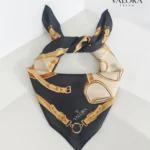 078 Saten Bandana Lüks Joker Zincir Desenli