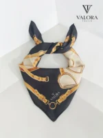 078 Saten Bandana Lüks Joker Zincir Desenli
