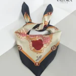079 Saten Bandana Barok Şal Desenli