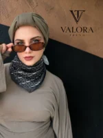047 V Figürlü Modern Bandana - Görsel 2