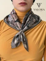 048 Çiçekli Desen Bandana - Görsel 2