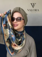 052 Çiçekli Desen Bandana - Görsel 2