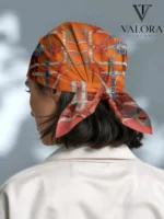 070 Trend Binicilik Temalı Kemer Desenli Saten Bandana - Görsel 2