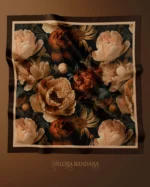 050 Çiçekli Desen Bandana - Görsel 3