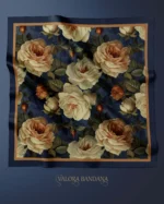 052 Çiçekli Desen Bandana - Görsel 4