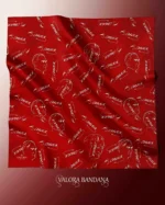 063 Atatürk İmzalı Kırmızı Bandana - Görsel 3